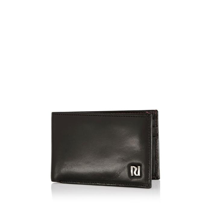 River Island Mensblack Leather Mini Wallet