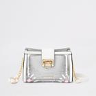 River Island Womens White Perspex Pouch Cross Body Bag