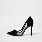 River Island Womens Perspex Insert Court Shoes