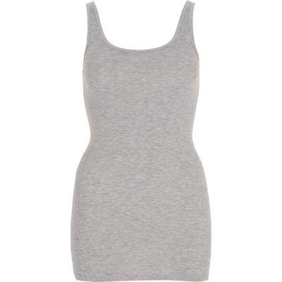 River Island Womens Marl Scoop Neck Fitted Vest