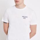 River Island Mens White 'new York City' Longline Slim T-shirt