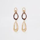 River Island Womens Gold Colour Resin Large Drop Down Earrings