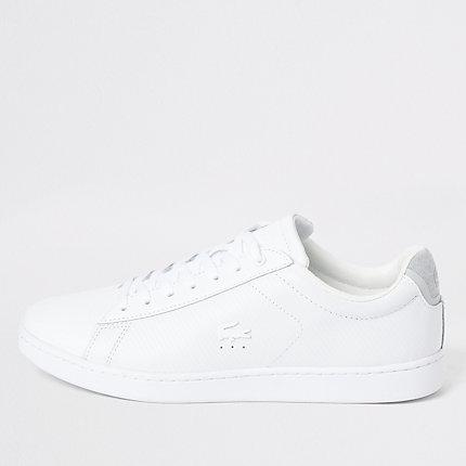 River Island Mens Lacoste White Carnaby Trainers