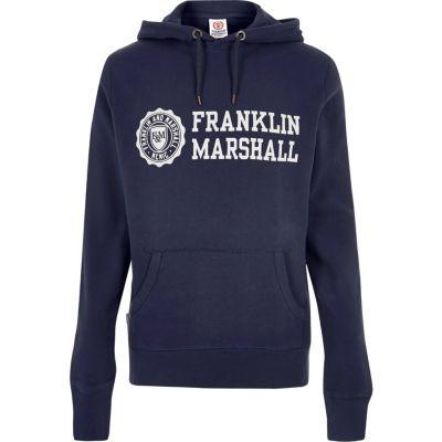 River Island Mens Franklin And Marshall Print Hoodie