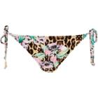 River Island Womens Floral Leopard Print Bikini Bottoms