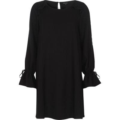 River Island Womens Frill Long Sleeve Swing Dress