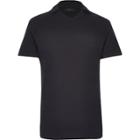River Island Mensdark Waffle Revere Collar Polo Shirt