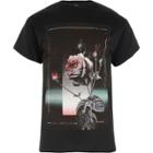 River Island Mens Rose Print Short Sleeve T-shirt