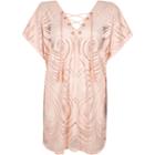River Island Womens Lace-up Neck Tunic Kaftan