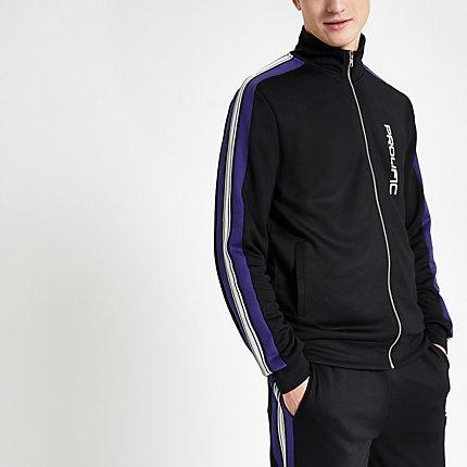 River Island Mens 'prolific' Slim Fit Tape Track Top
