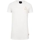 River Island Mens White Golden Equation Short Sleeve T-shirt