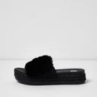 River Island Womens Fluffy Espadrille Sliders