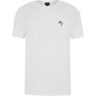 River Island Mens White Slim Fit Embroidered Crew Neck T-shirt