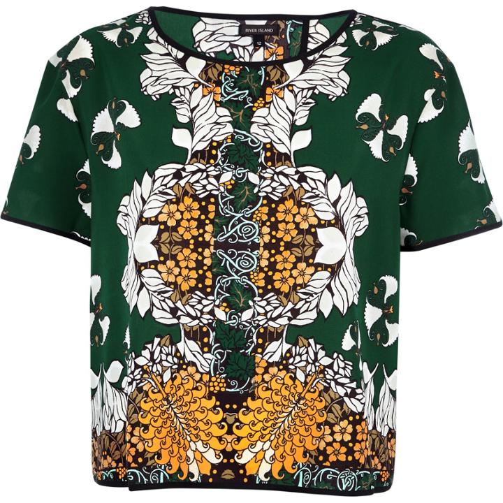 River Island Womens Floral Print Top
