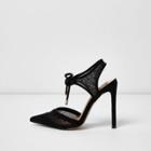 River Island Womens Two Part Dobby Mesh Court Shoes