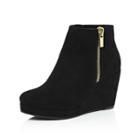 River Island Womens Wedge Ankle Boots