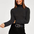 River Island Womens Long Sleeve Roll Neck Fitted Top