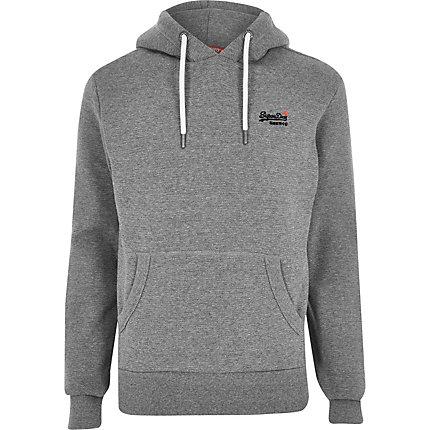 River Island Mens Superdry Orange Label Hoodie