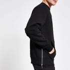 River Island Mens Zip Side Regular Fit Sweatshirt