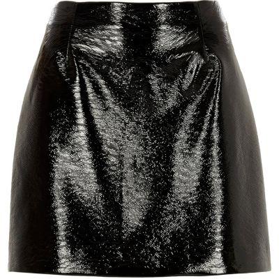 River Island Womens Vinyl Mini Skirt