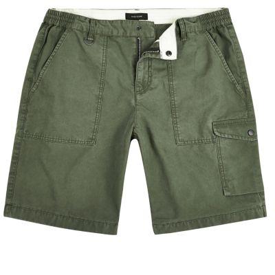 River Island Mens Slim Fit Cargo Shorts