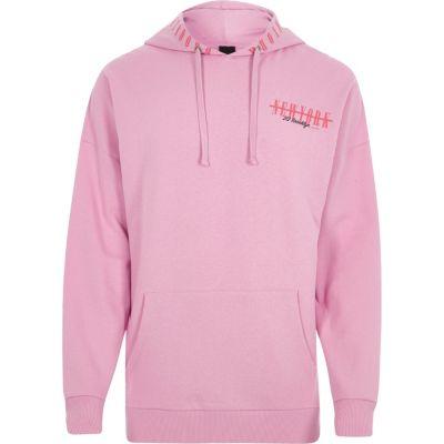 River Island Mens 'new York' Print Hoodie