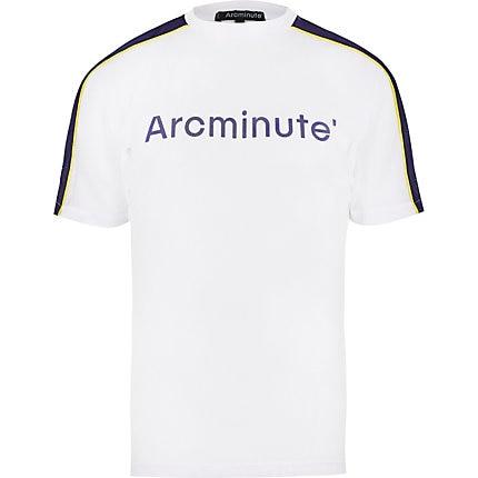 River Island Mens Arcminute White Mesh T-shirt