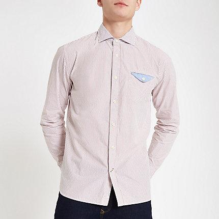 River Island Mens Pepe Jeans Stripe Regular Fit Shirt