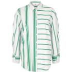 River Island Womens Stripe Print Split Sleeve Shirt