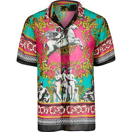 River Island Mens Jaded London Renassiance Print Shirt