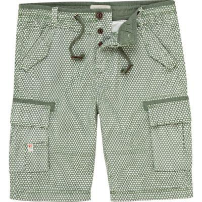 River Island Mens Pattern Bermuda Shorts