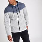 River Island Mens Jack And Jones Core White Zip-up Hoodie