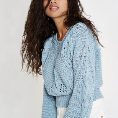 River Island Womens Chunky Knot Jumper