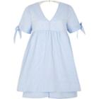 River Island Womens Stripe Tie Sleeve Babydoll Playsuit