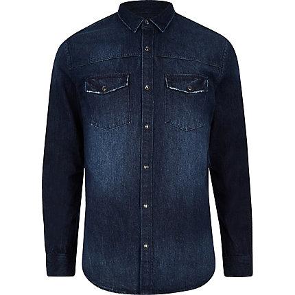 River Island Mens Only And Sons Denim Shirt