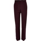 River Island Mens Plum Slim Suit Pants