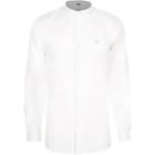 River Island Mens White Slim Fit Oxford Grandad Shirt