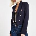 River Island Womens Button Detail Double Breasted Blazer