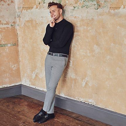 River Island Mens Olly Murs Check Super Skinny Trousers