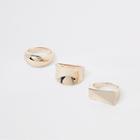 River Island Womens Gold Tone Chunky Ring Pack