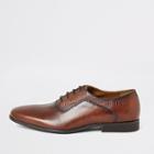 River Island Mens Leather Embossed Derby Shoes
