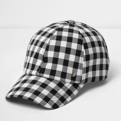 River Island Womens Gingham Cap