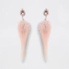River Island Womens Jewel Stone Feather Diamante Earrings