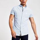 River Island Mens Stripe Regular Fit Oxford Shirt