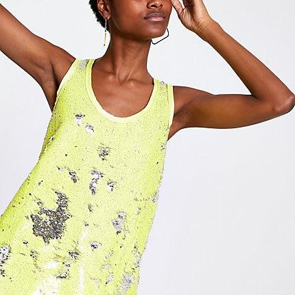 River Island Womens Sequin Tank