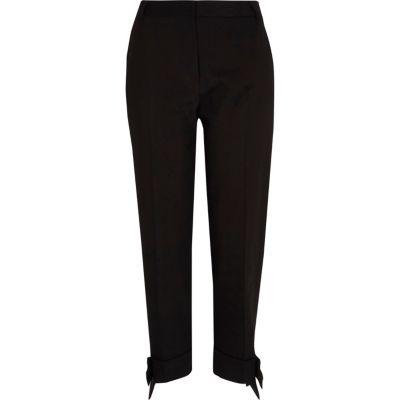 River Island Womens Bow Hem Cigarette Trousers