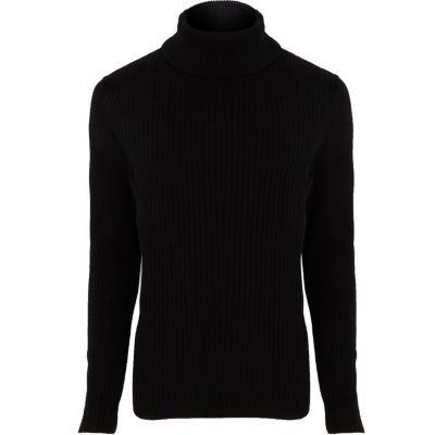 River Island Mens Jack And Jones Premium Roll Neck Jumper