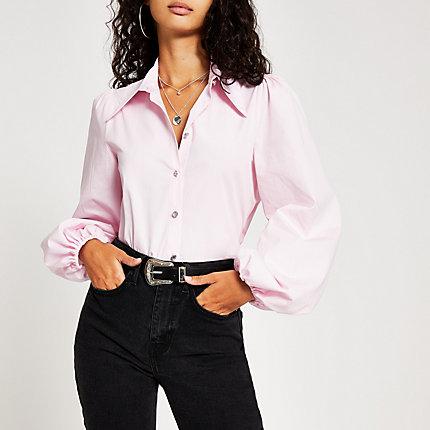 River Island Womens Long Balloon Sleeve Shirt