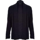 River Island Mens Knitted Textured Cardigan