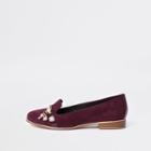 River Island Womens Wide Fit Lock And Key Loafer